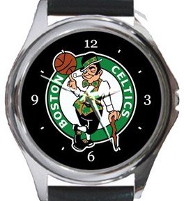 Boston Celtics Round Metal Watch