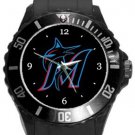 Miami Marlins Plastic Sport Watch In Black