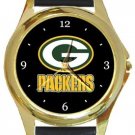 Green Bay Packers Gold Metal Watch