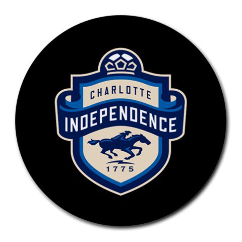 Charlotte Independence Heat-Resistant Round Mousepad