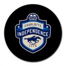 Charlotte Independence Heat-Resistant Round Mousepad