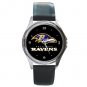 Baltimore Ravens Round Metal Watch