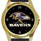 Baltimore Ravens Gold Metal Watch