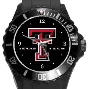 Texas Tech Red Raiders Plastic Sport Watch In Black