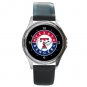 Texas Rangers Baseball Round Metal Watch