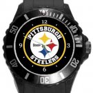 Pittsburgh Steelers Plastic Sport Watch In Black