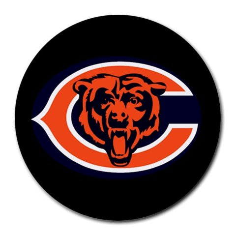 Chicago Bears Heat-Resistant Round Mousepad