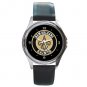 New Orleans Saints Football Round Metal Watch
