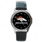 Denver Broncos Football Round Metal Watch