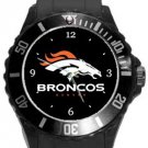 Denver Broncos Football Plastic Sport Watch In Black