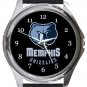 Memphis Grizzlies Round Metal Watch