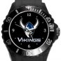 Western Washington Vikings Plastic Sport Watch In Black