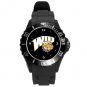 Western Illinois University Leathernecks Plastic Sport Watch In Black