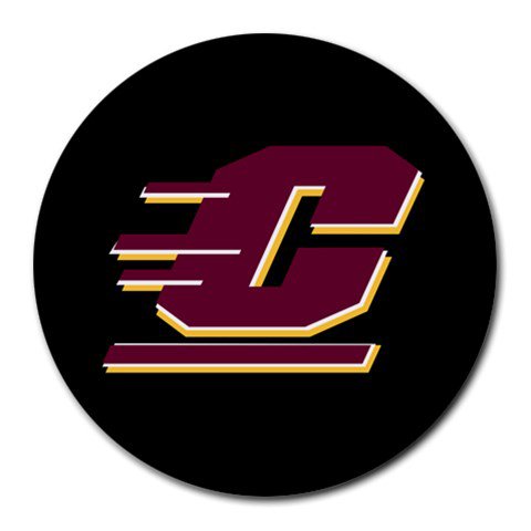 Central Michigan Chippewas Heat-Resistant Round Mousepad