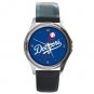 Los Angeles LA Dodgers Round Metal Watch