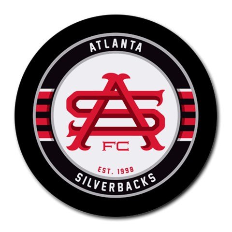 Atlanta Silverbacks Heat-Resistant Round Mousepad
