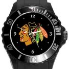 Chicago Black Hawks Plastic Sport Watch In Black