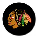 Chicago Blxxk Hawks Heat-Resistant Round Mousepad