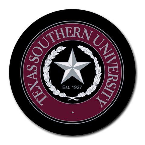 Texas Southern University Heat-Resistant Round Mousepad