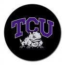 Texas Christian University TCU Horned Frogs Heat-Resistant Round Mousepad
