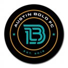 Austin Bold FC Heat-Resistant Round Mousepad