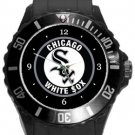 Chicago White Sox Plastic Sport Watch In Black