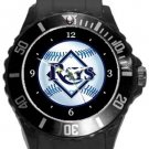 Tampa Bay Rays Plastic Sport Watch In Black