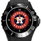 Houston Astros Baseball Plastic Sport Watch In Black