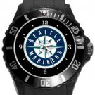 Seattle Mariners Baseball Plastic Sport Watch In Black