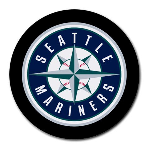 Seattle Mariners Baseball Heat-Resistant Round Mousepad