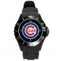Chicago Cubs Football Plastic Sport Watch In Black