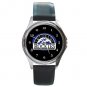 Colorado Rockies Round Metal Watch