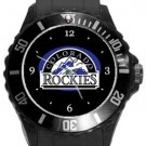 Colorado Rockies Plastic Sport Watch In Black