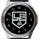 Los Angeles LA Kings Round Metal Watch