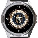 Las Vegas Golden Knights Round Metal Watch