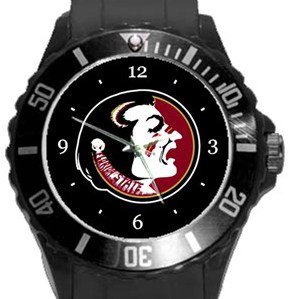 Florida State Seminoles Plastic Sport Watch In Black