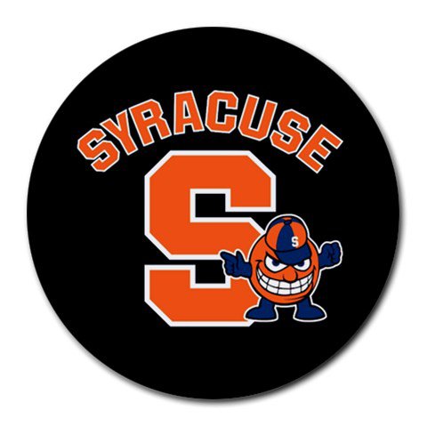 Syracuse Orange Heat-Resistant Round Mousepad