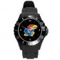 Kansas University Jayhawks Plastic Sport Watch In Black