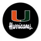 University of Miami Hurricanes Heat-Resistant Round Mousepad