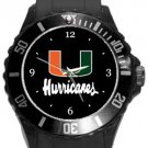 University of Miami Hurricanes Plastic Sport Watch In Black