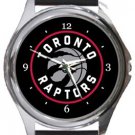 Toronto Raptors Basketball Round Metal Watch
