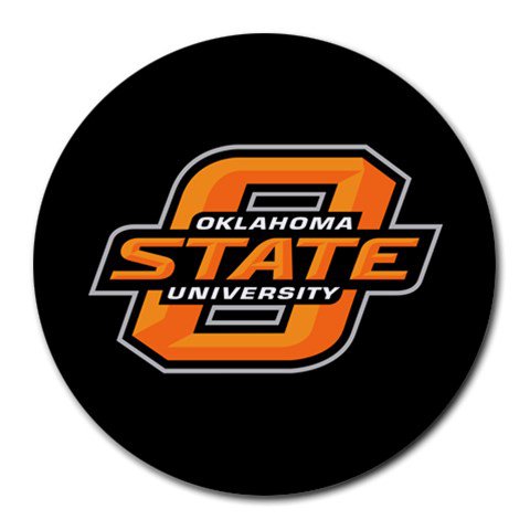 Oklahoma State University OSU Heat-Resistant Round Mousepad