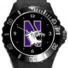 Northwestern University Wildcats Plastic Sport Watch In Black