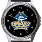 UMass Dartmouth Corsair Round Metal Watch