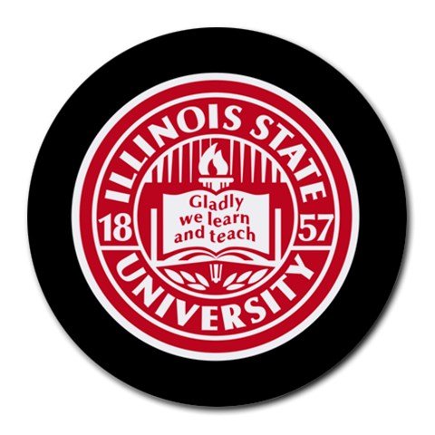 Illinois State University Heat-Resistant Round Mousepad