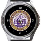 University of Evansville Round Metal Watch