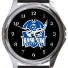 Hampton University Pirates Round Metal Watch