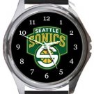 Seattle SuperSonics Round Metal Watch