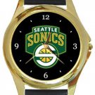 Seattle SuperSonics Gold Metal Watch