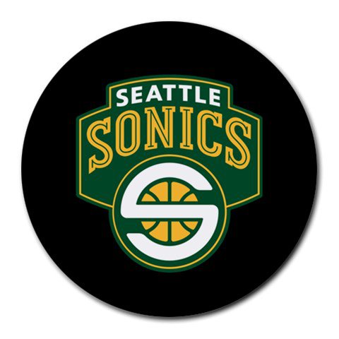 Seattle SuperSonics Heat-Resistant Round Mousepad